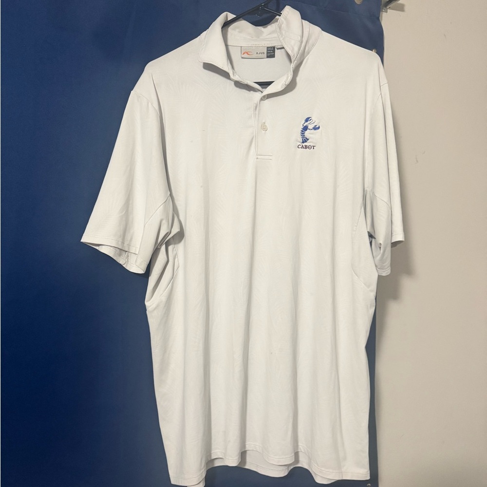 KJUS Cabot White Polo Shirt Sz X